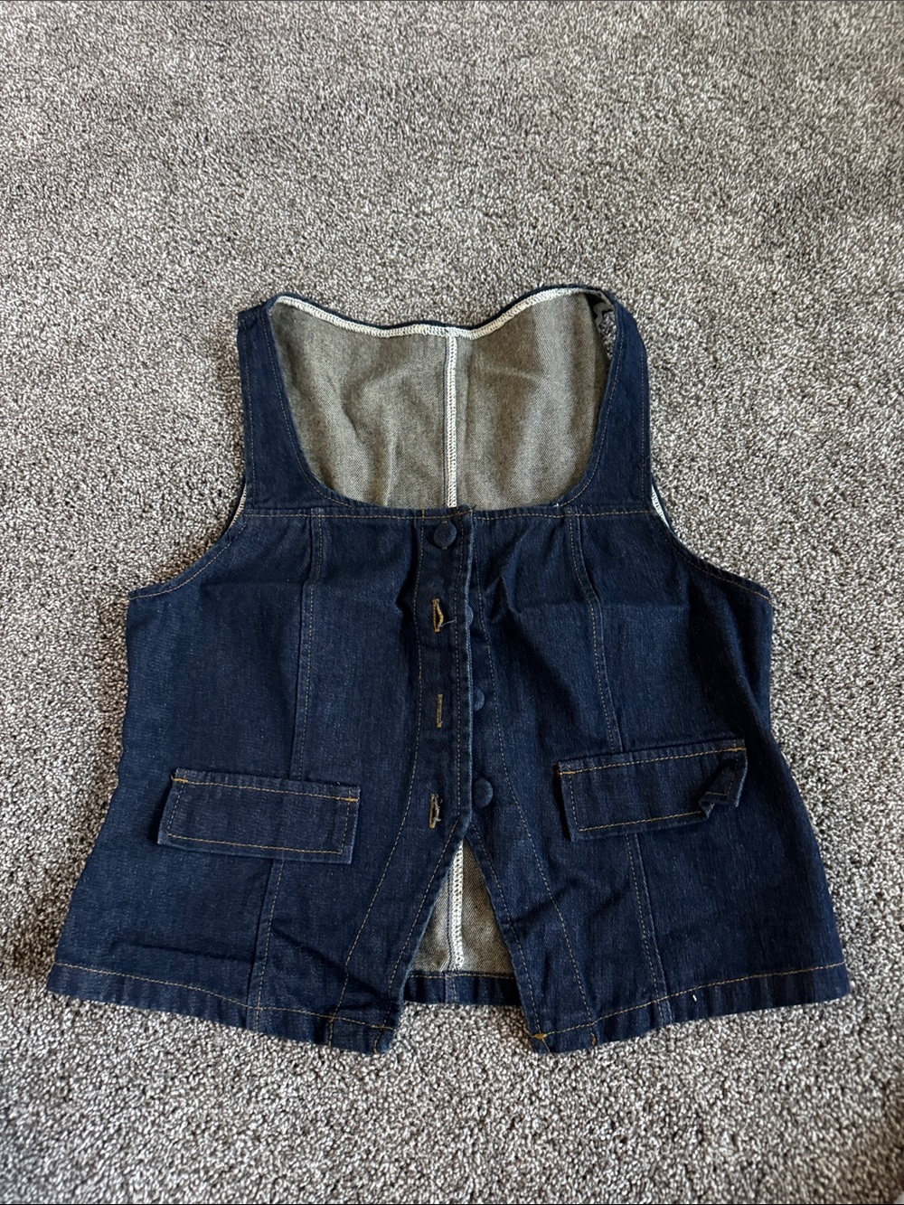 Women’s Dark Blue Denim Vest